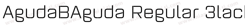 AgudaBAguda Regular 3lackW05 Regula字体转换